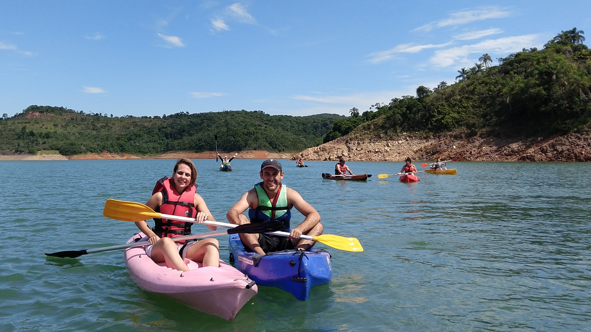 Passeio de caiaque em Santa Branca.